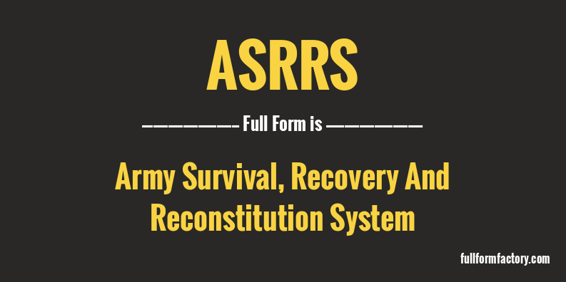 asrrs-full-form