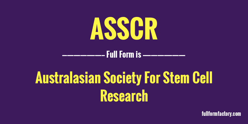 asscr-full-form