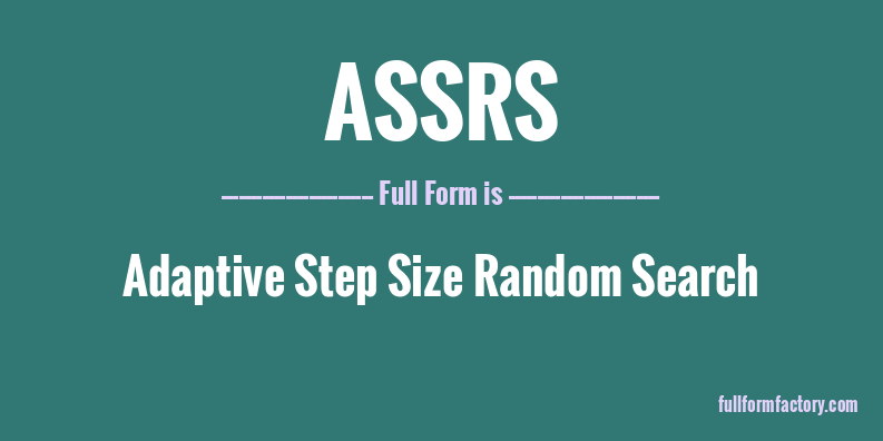 assrs-full-form