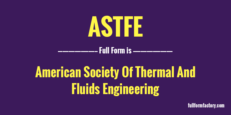astfe-full-form
