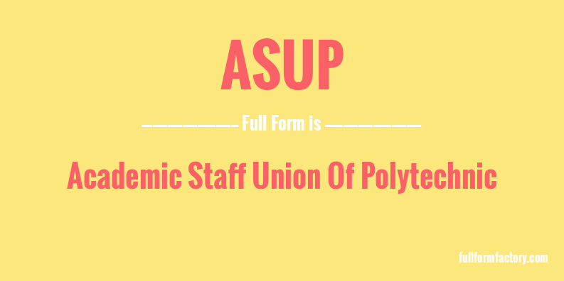 asup-full-form