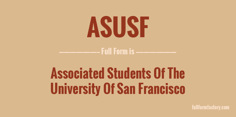 asusf-full-form