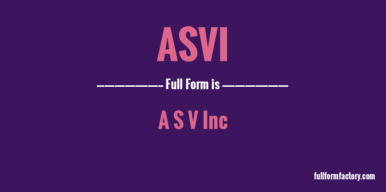 asvi-full-form
