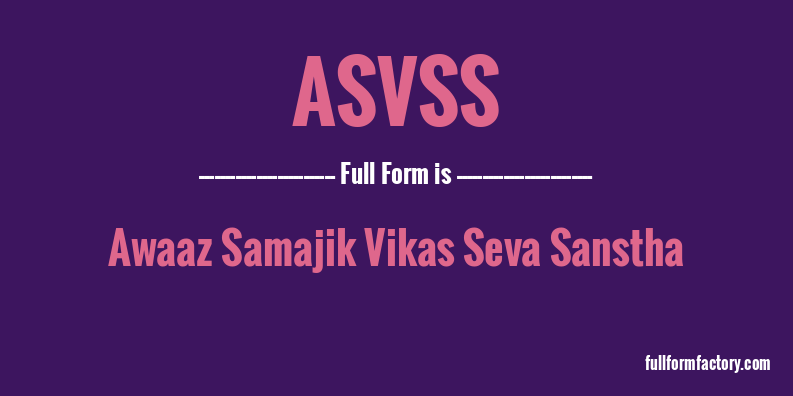 asvss-full-form