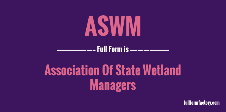 aswm-full-form