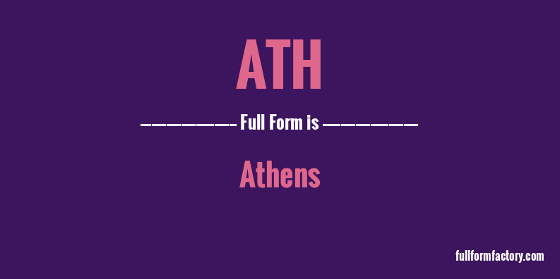 ath-full-form