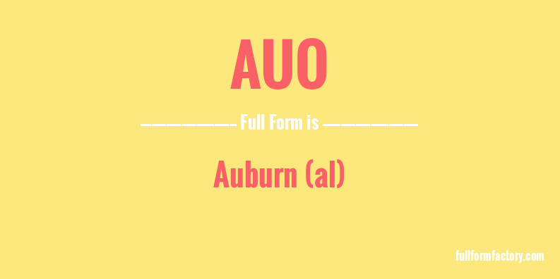 auo-full-form