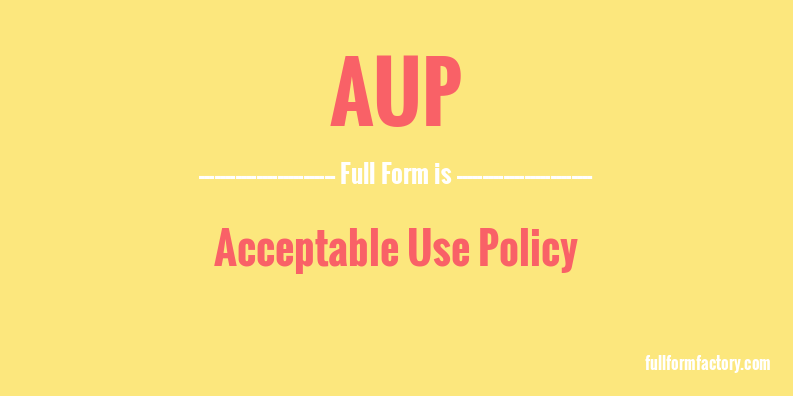 aup-full-form