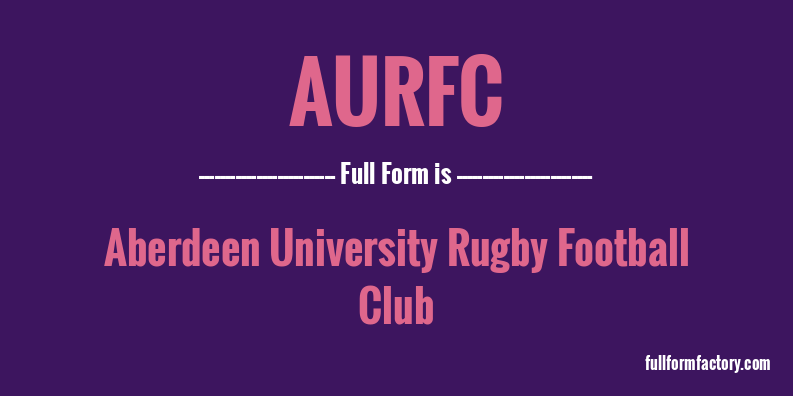 aurfc-full-form