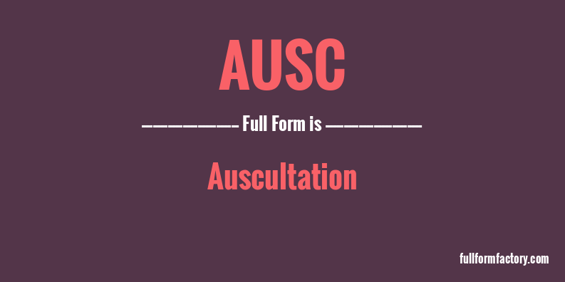 ausc-full-form