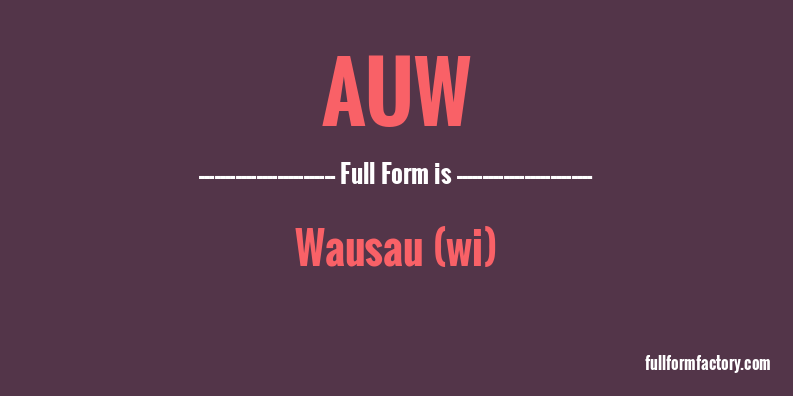 auw-full-form