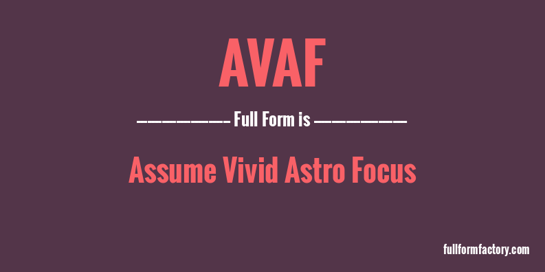 avaf-full-form