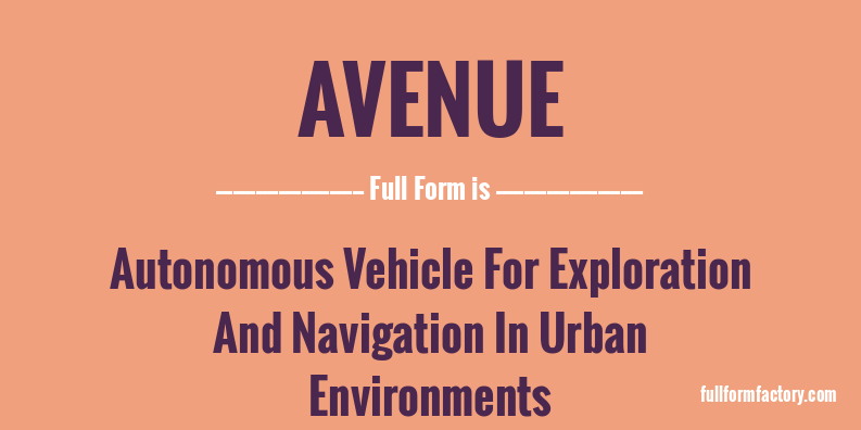 avenue-full-form