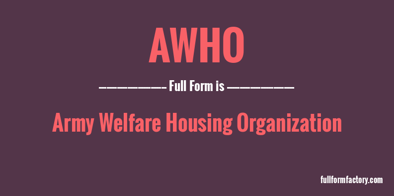 awho-full-form