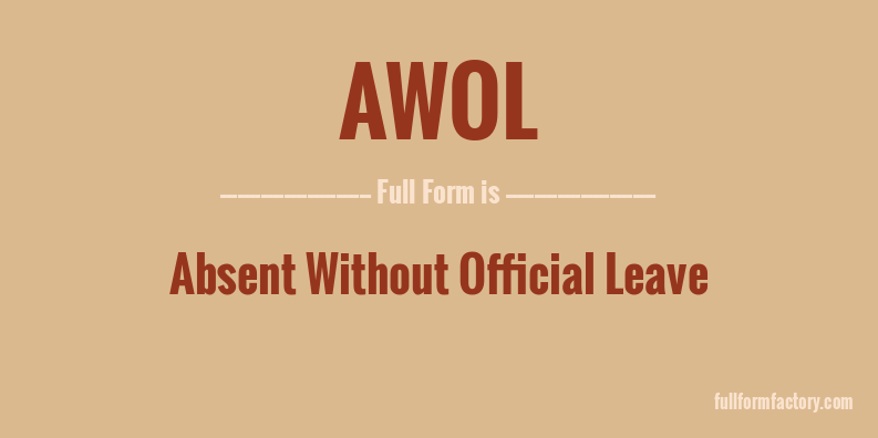 awol-full-form