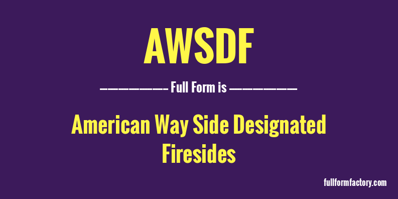 awsdf-full-form