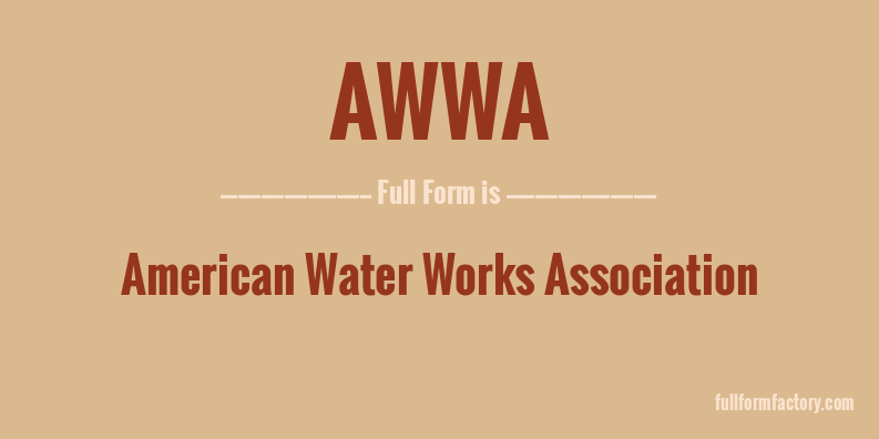 awwa-full-form