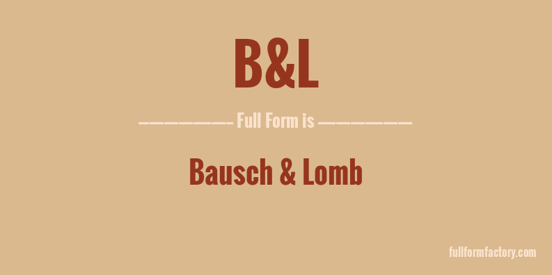 b&l-full-form