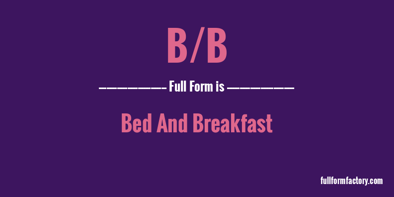 b/b-full-form