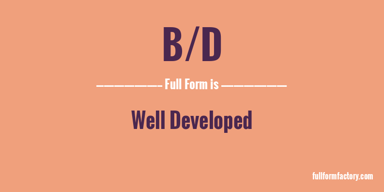b/d-full-form