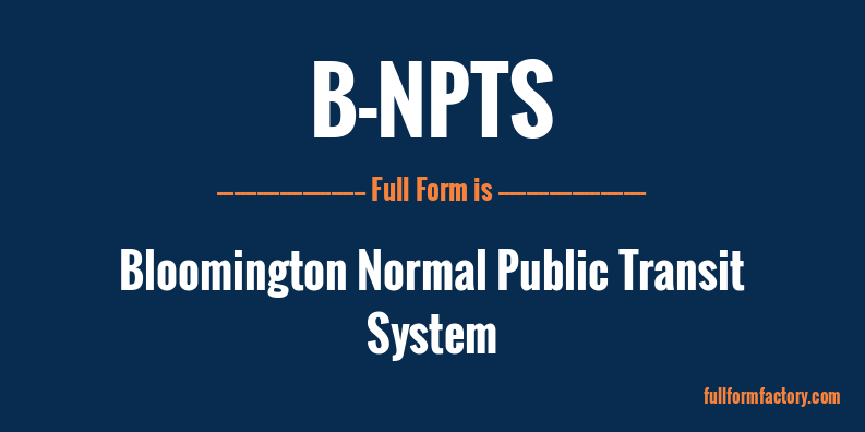 b-npts-full-form