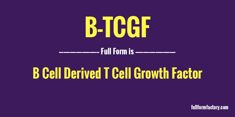 b-tcgf-full-form