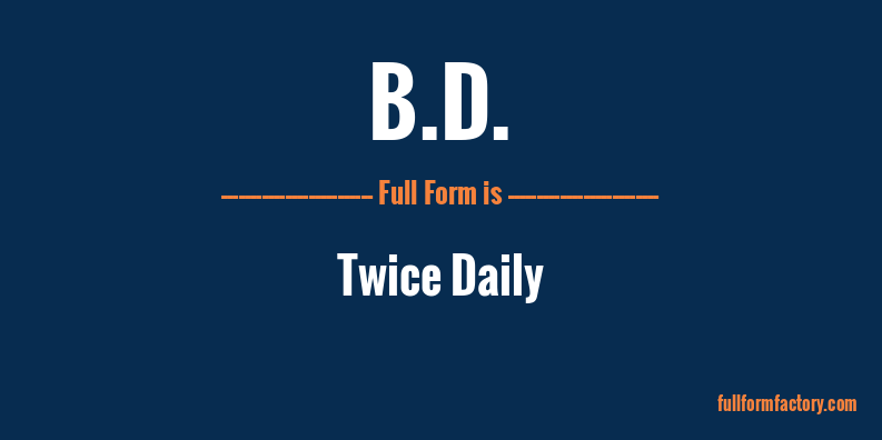 b.d.-full-form