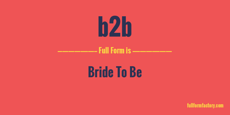 b2b-full-form
