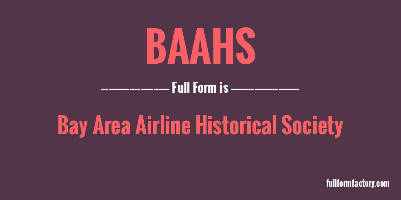 baahs-full-form
