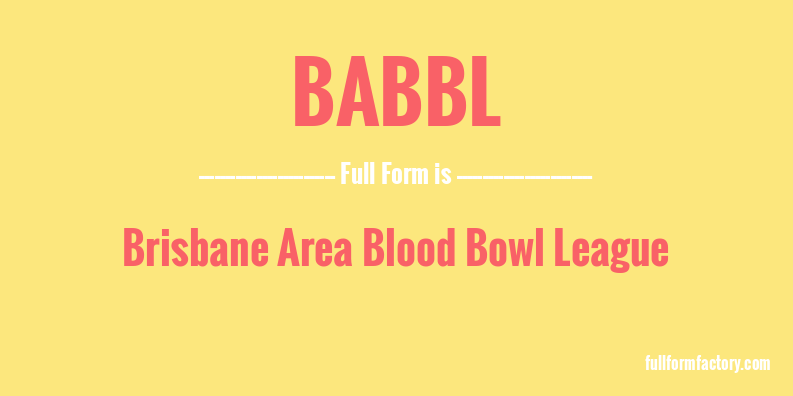 babbl-full-form