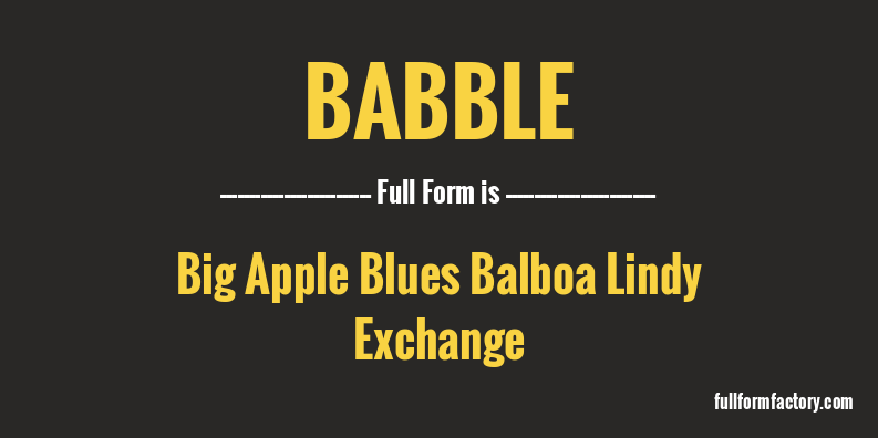 babble-full-form
