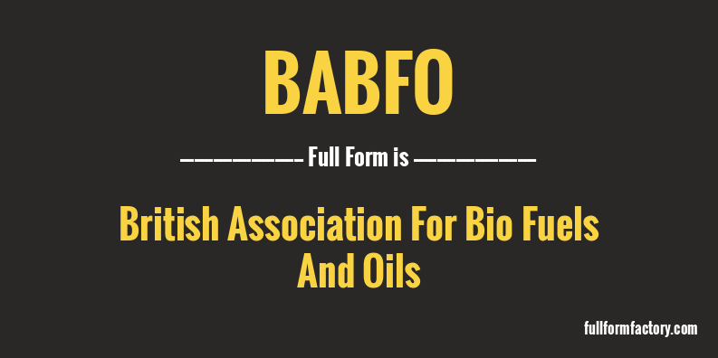 babfo-full-form