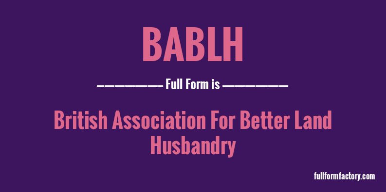 bablh-full-form