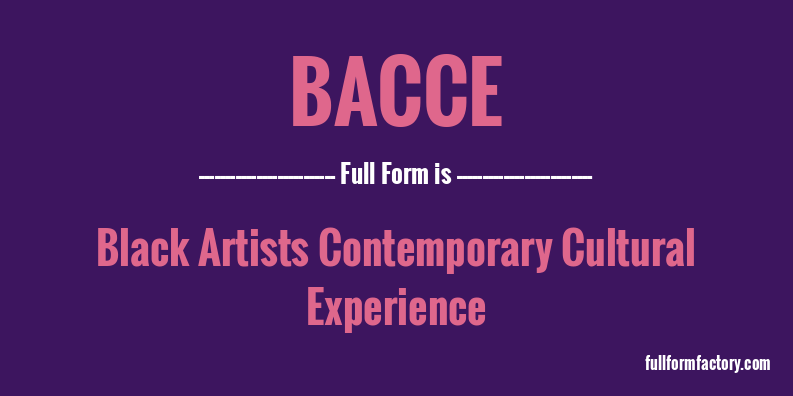 bacce-full-form