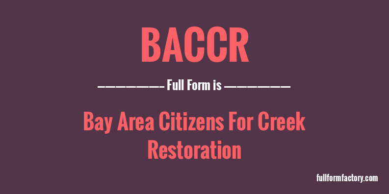 baccr-full-form