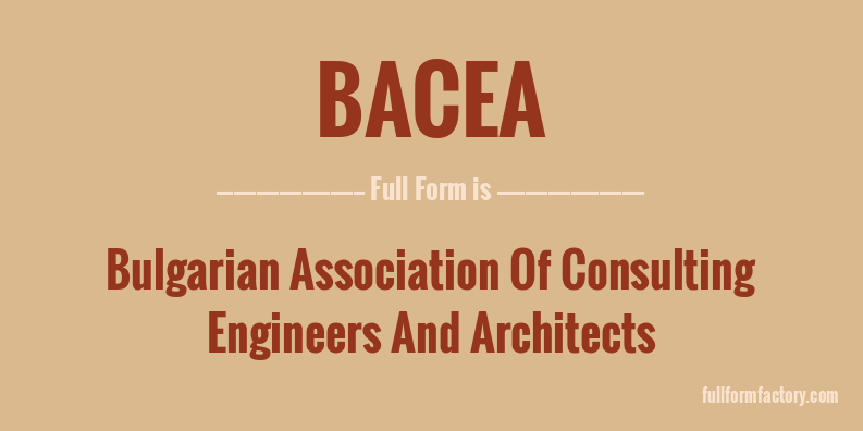 bacea-full-form