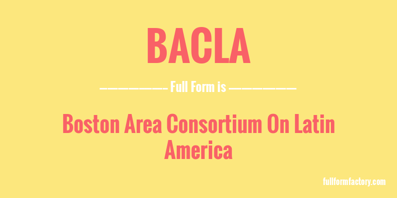 bacla-full-form