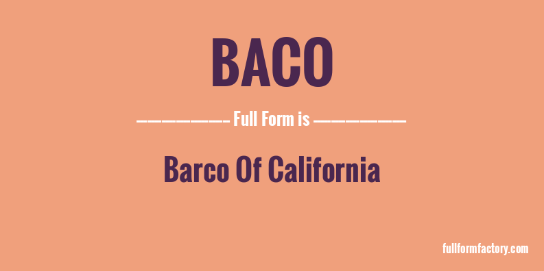 baco-full-form