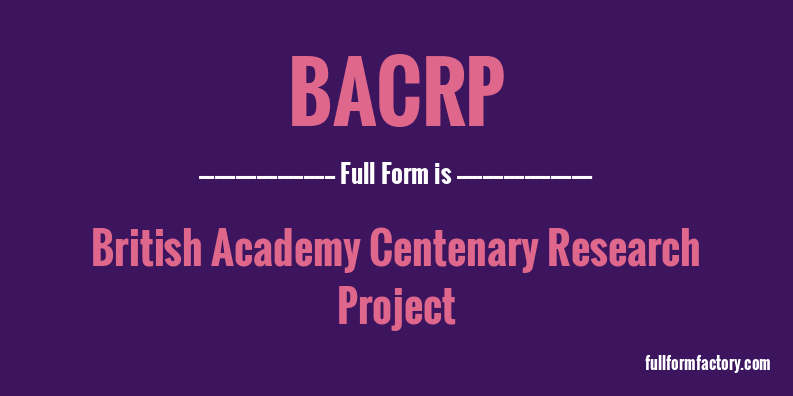 bacrp-full-form