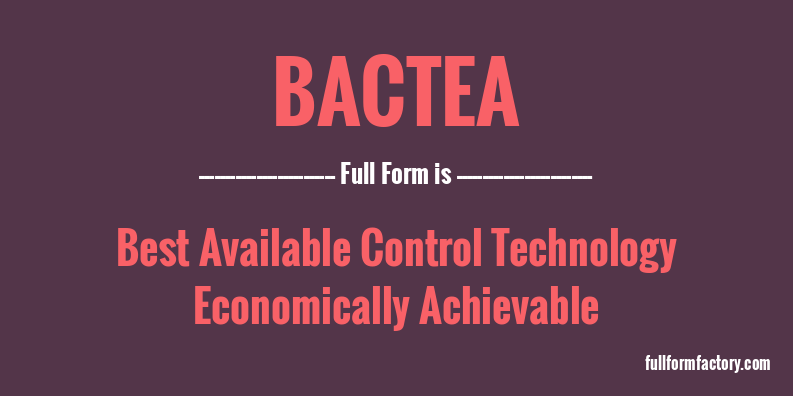 bactea-full-form