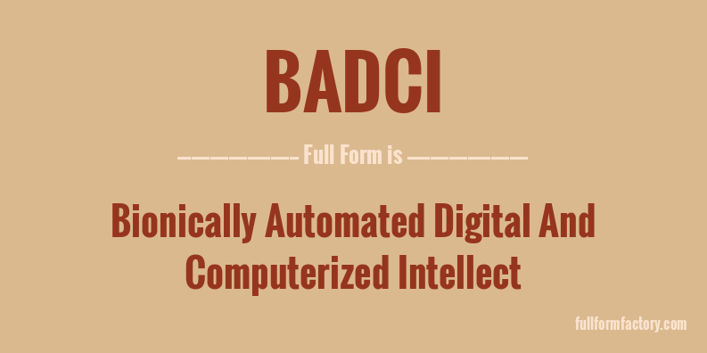 badci-full-form