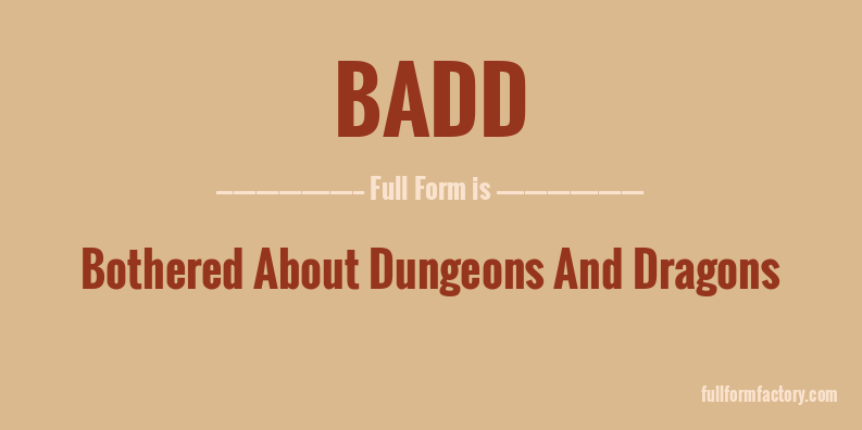 badd-full-form