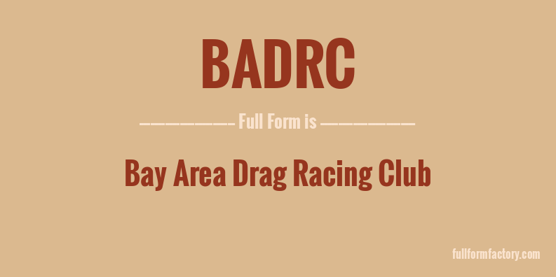 badrc-full-form