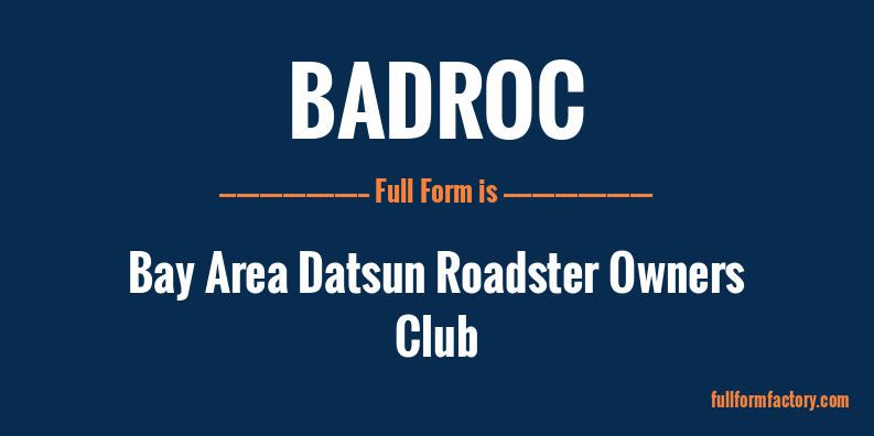badroc-full-form