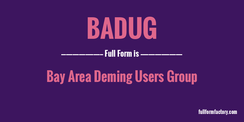 badug-full-form
