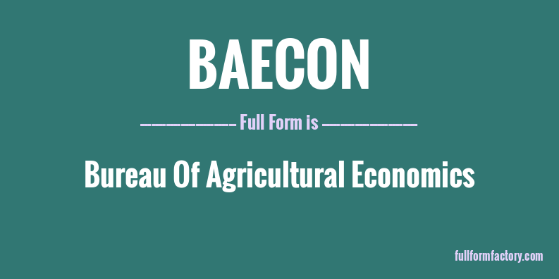 baecon-full-form