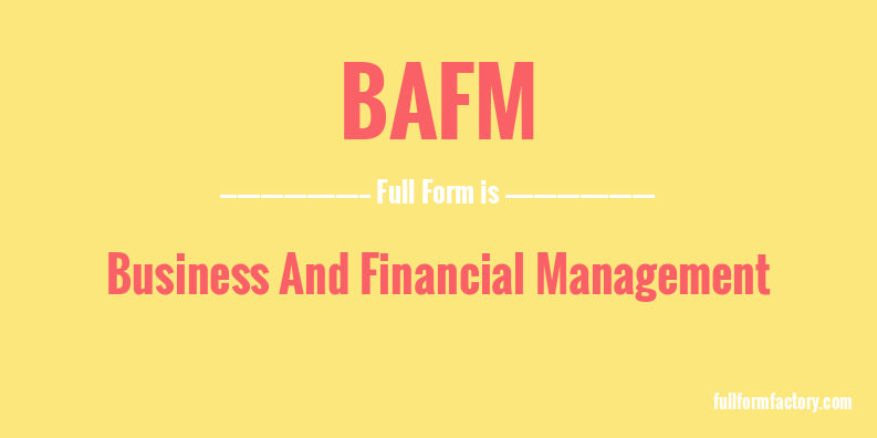 bafm-full-form