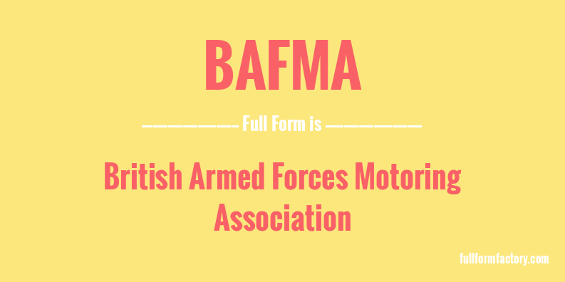 bafma-full-form