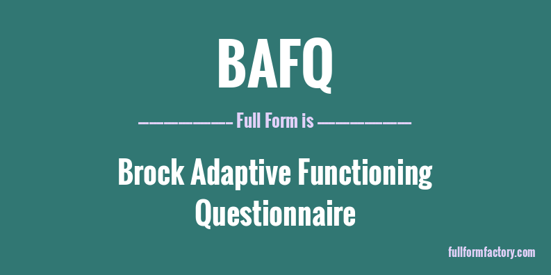 bafq-full-form