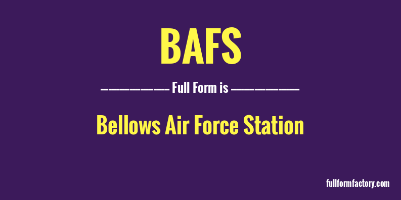 bafs-full-form